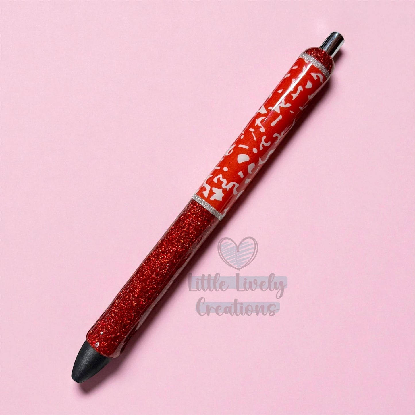 Red Composition Book Pen