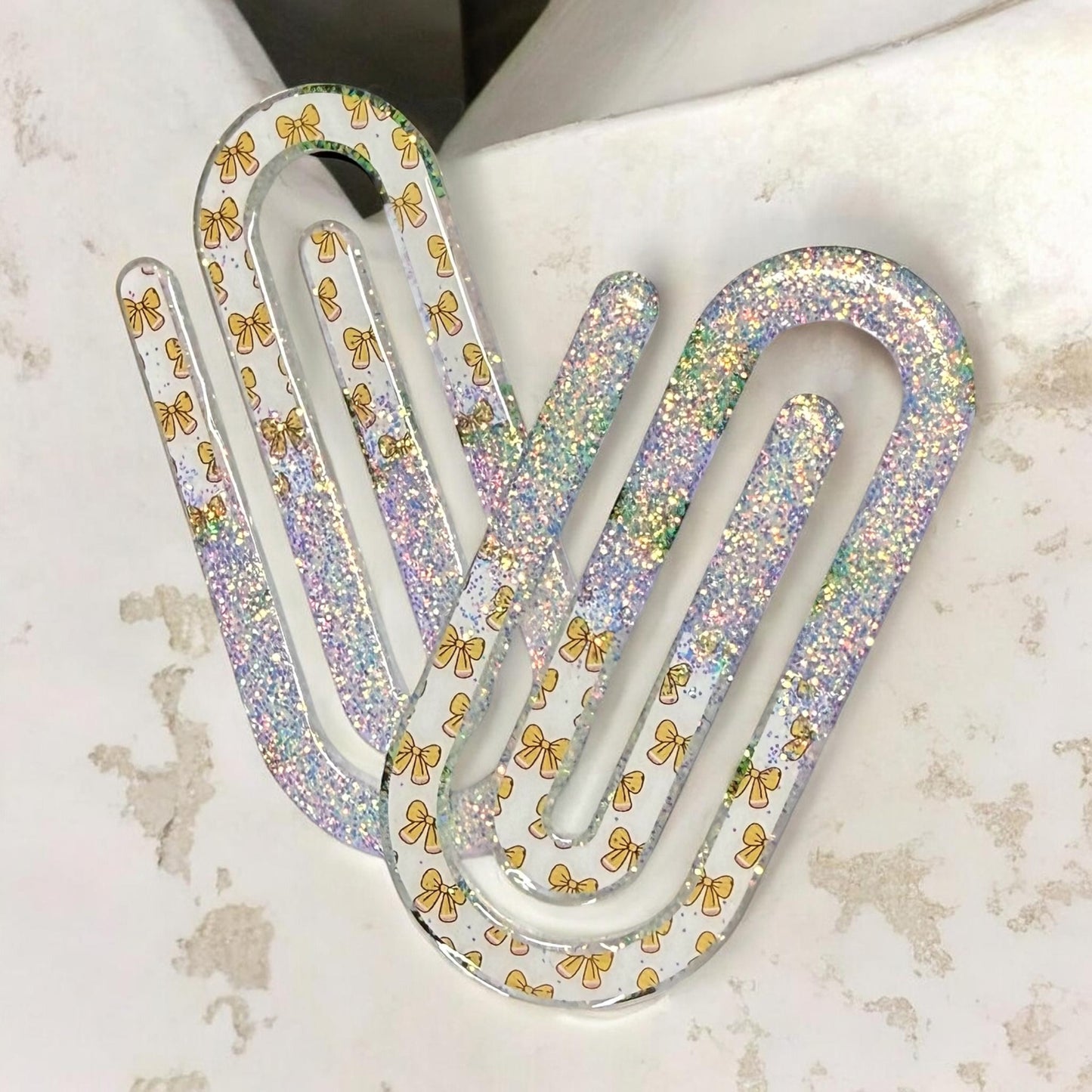 Pencil Bow Jumbo Paperclip Set