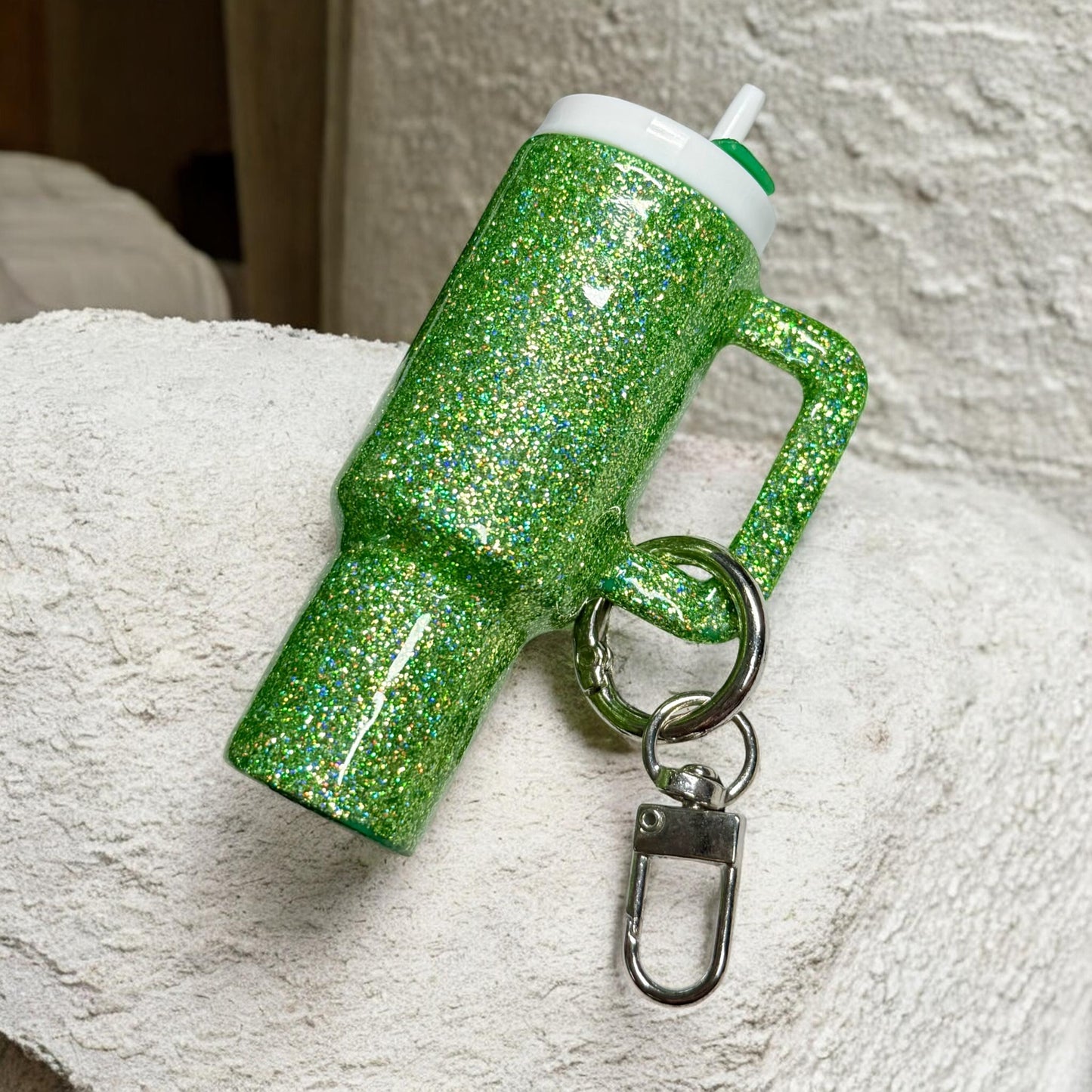 Bright Green Mini Tumbler Chapstick Holder