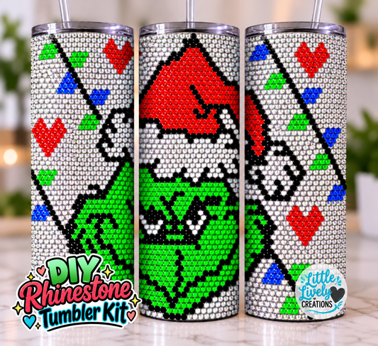 Red Green Man Rhinestone Tumbler Kit