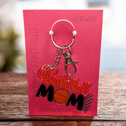 Sports Mom Keychain