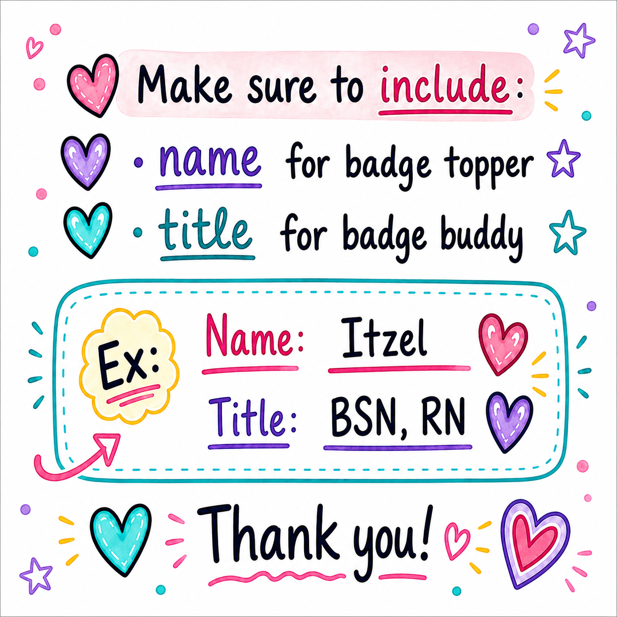 Custom Badge Reel & Buddy Set