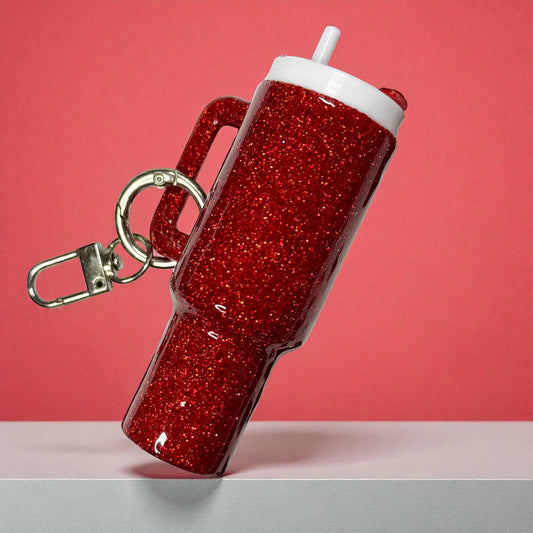 Red Mini Tumbler Chapstick Holder