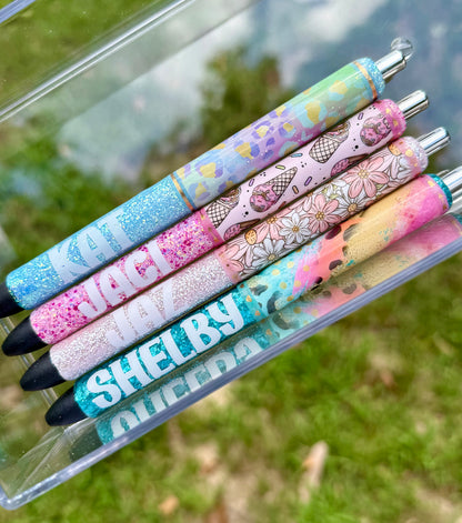 Custom Glitter Pen