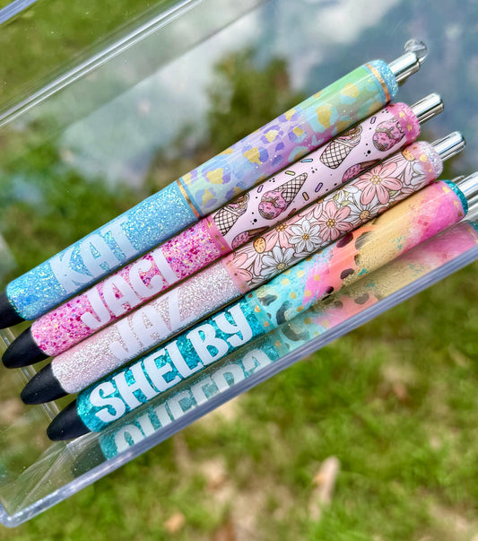 Custom Glitter Pen