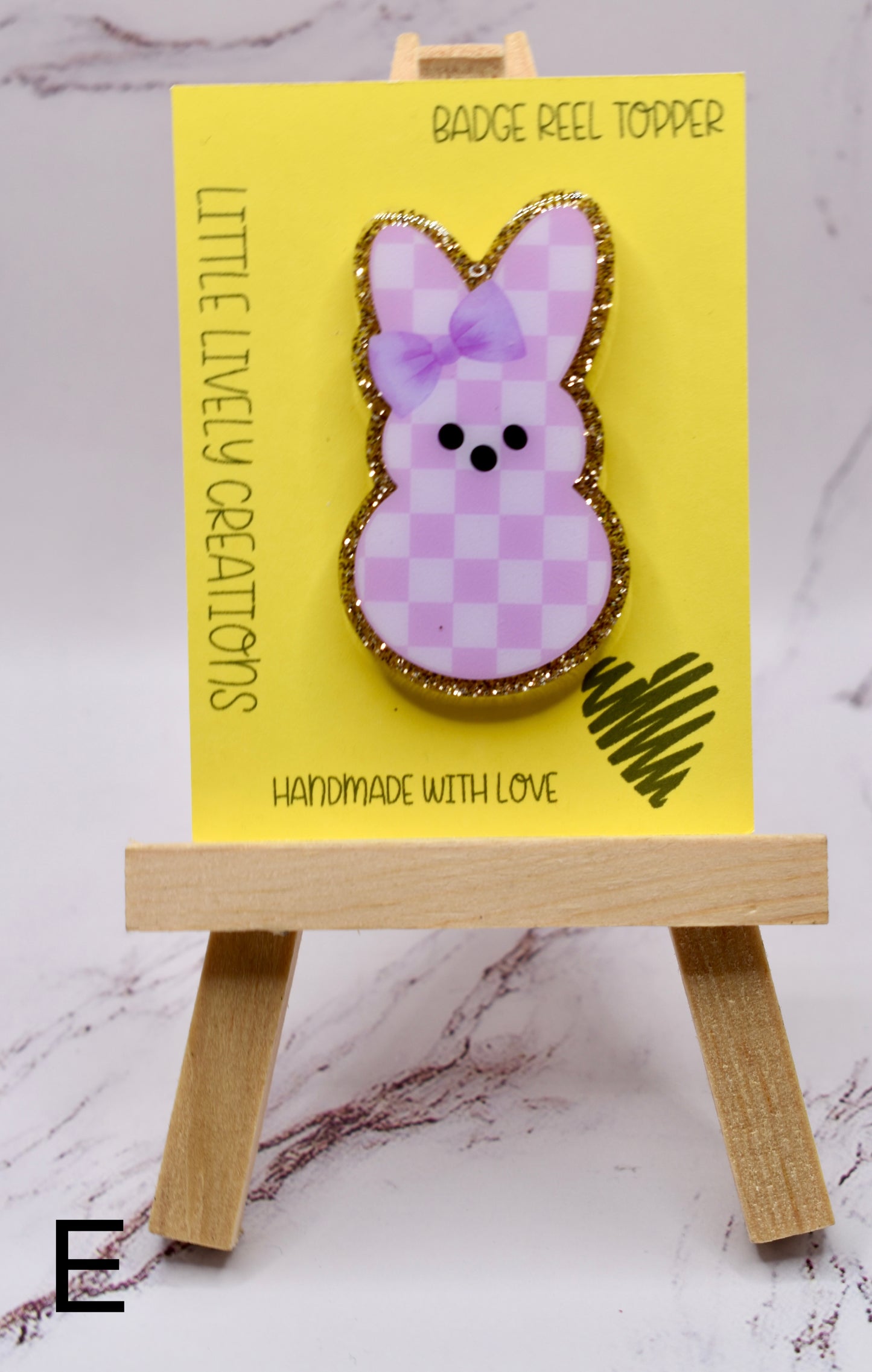 Checkered Peep Bunny