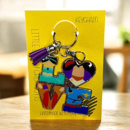 Love Character Keychains
