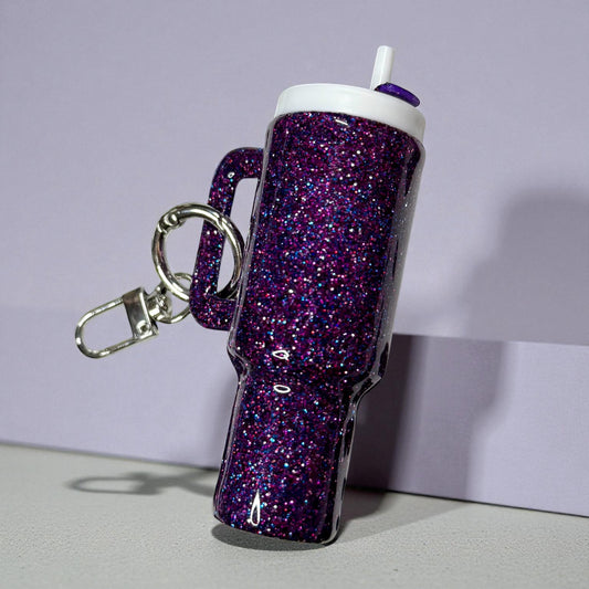 Purple Mini Tumbler Chapstick Holder