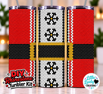 Santa Suit Rhinestone Tumbler Kit