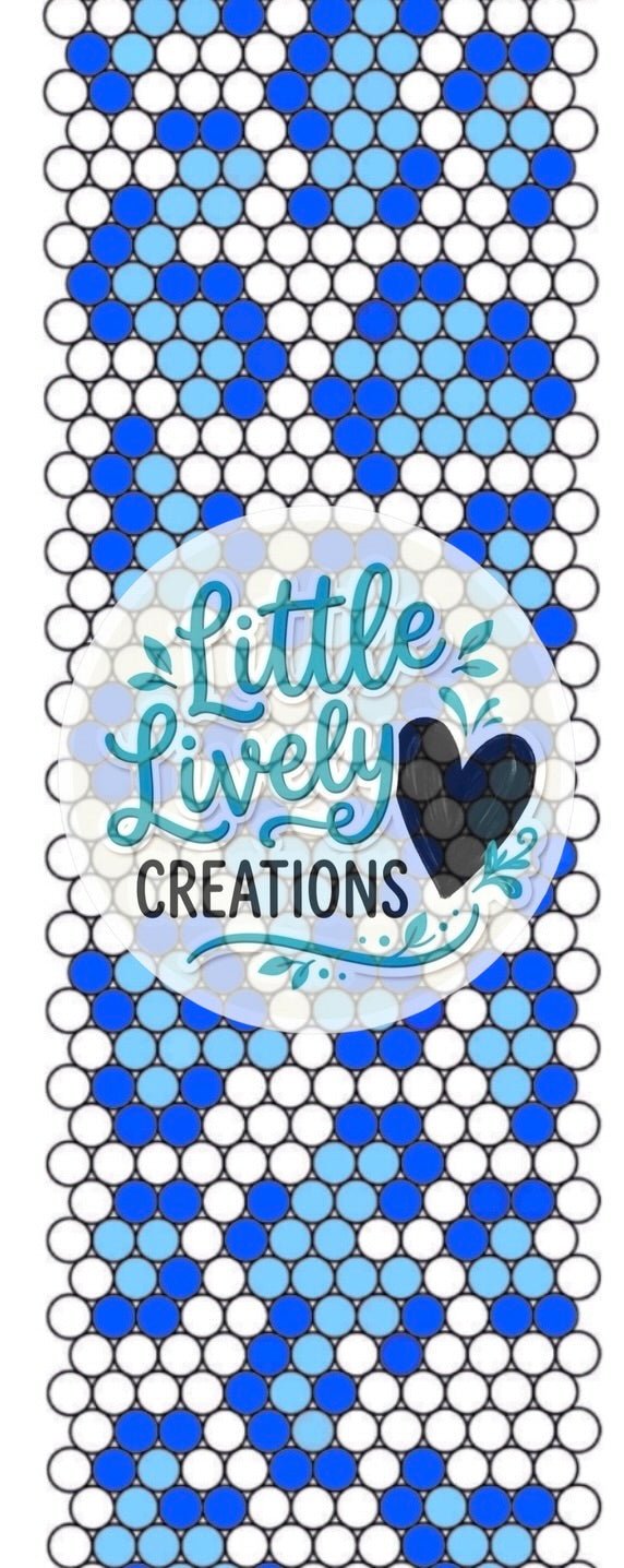 Blue Leopard Rhinestone Pen Kit